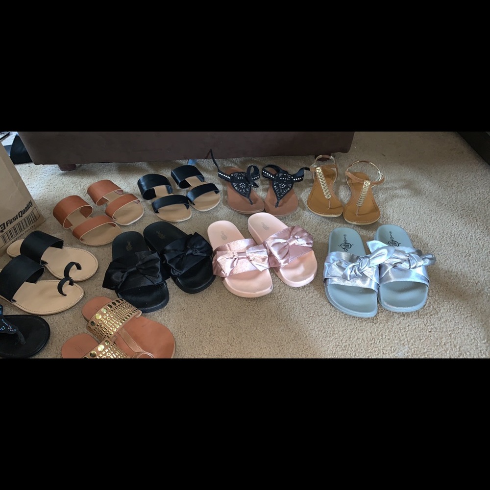 Various sandals